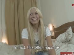 Das blonde Tittengirl ist auch zum Analverkehr bereit